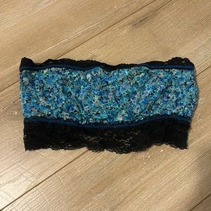 Free People Gypsy Boho Blue Green Lace Bandeau!